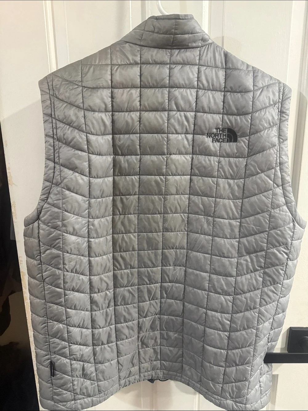 The North Face Silver Quilted Insulated Vest
